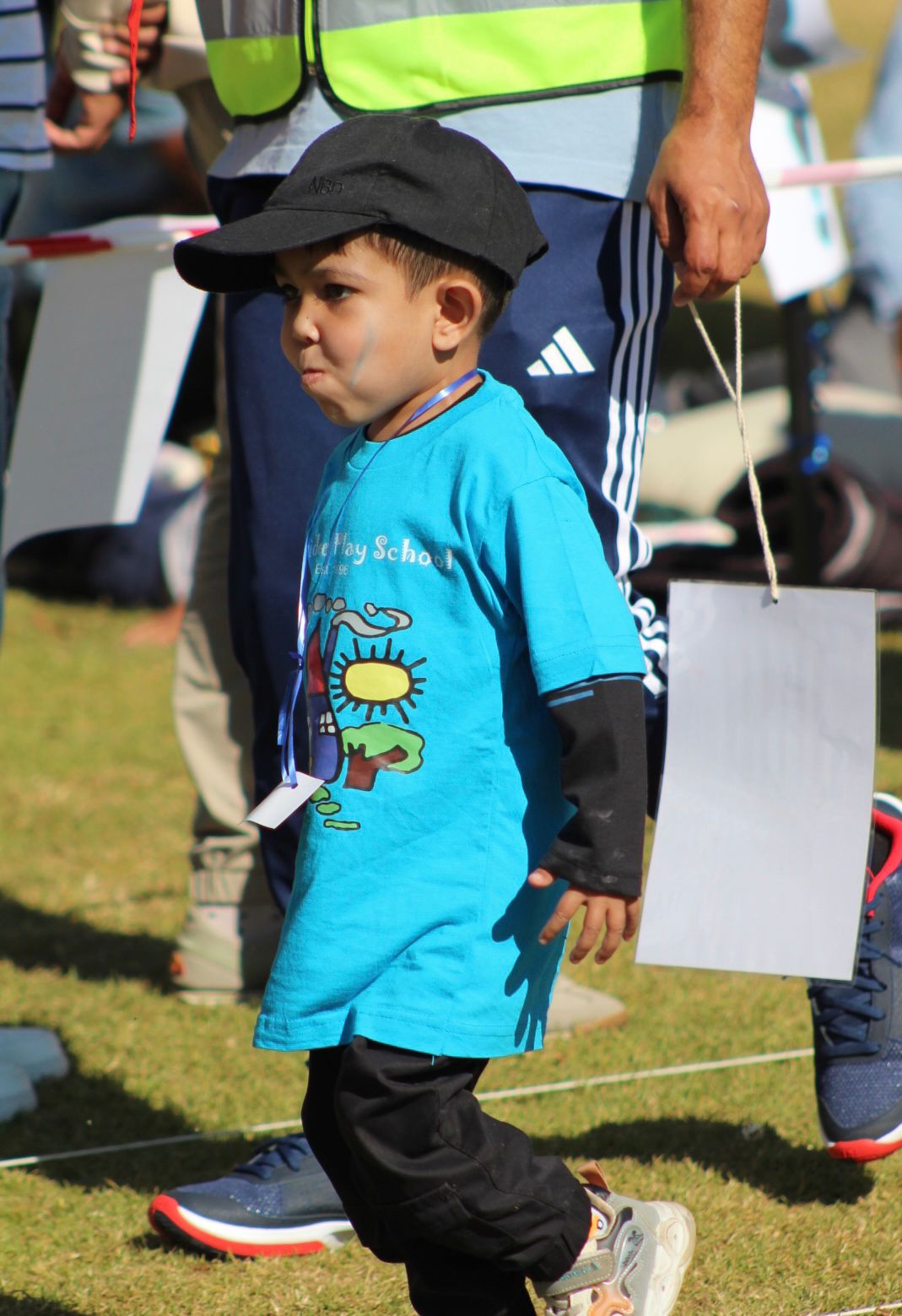 Young athlete receiving recognition